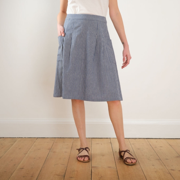 bibico-eve-knee-length-skirt-stripe