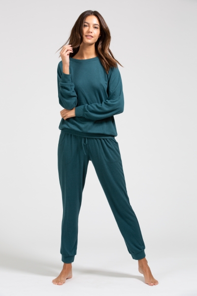 eberjey-mina-ringer-sweatshirt-evergreen-medium