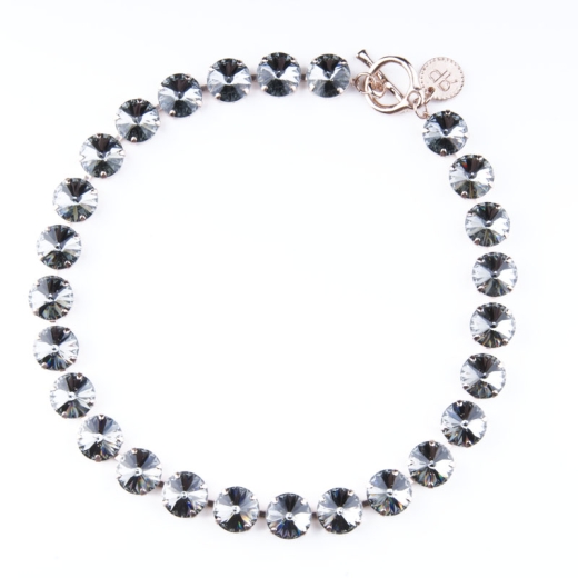 18K Rose Gold Black Onyx Diamond Necklace Set