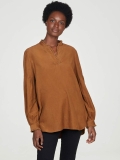 thought-poppie-frill-neck-shirt-toffee-brown
